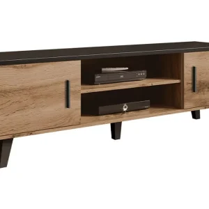 Outlet Kardos Tv-möbelset 160 cm Natur/Svart - Möbler