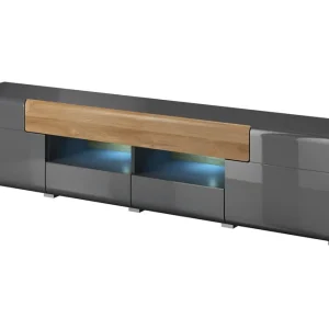 Lågt pris Toreno Tv-bänk 208 cm Antracit/Natur - Möbler
