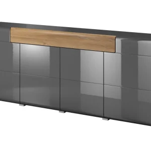 Toreno Sideboard 39x208 cm Antracit/Natur - Förvaring Nyhet