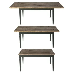 Ivreri Förlängningsbart Matbord 160 cm Khaki/Natur - Möbler Rea