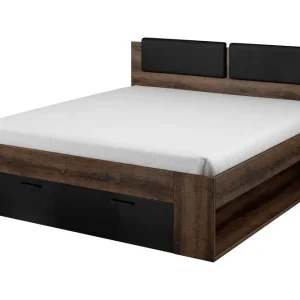 Bovera Sängram 180x200 Teak/Svart - Möbler Lägg i varukorgen