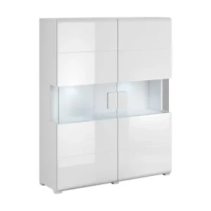 Toreno Highboard 39x122 cm Vit - Förvaring Snabb leverans
