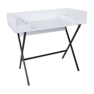 Timiza Sminkbord 100 cm Vit/Svart - Möbler Billig