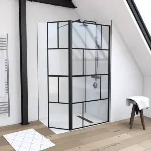 Begränsad tid Sörby Duschvägg 130x195 cm Svart - Hus & renovering