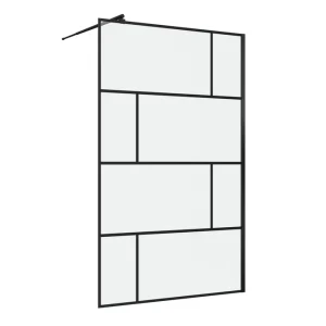 Sörby Duschvägg 120x195 cm Svart - Hus & renovering Fynd