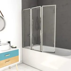 Knutby Badkarsvägg 125x143 cm Silver - Hus & renovering Kundfavorit