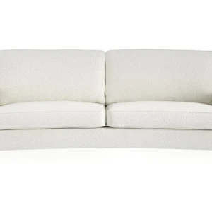 Säker betalning Bloomington Howard Lyx 3-sits Svängd Soffa i Bouclé Vit - Möbler