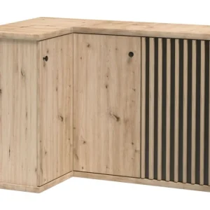 Aldbrough Hörnbyrå 123x86x82 cm Natur/Svart - Förvaring Billigare