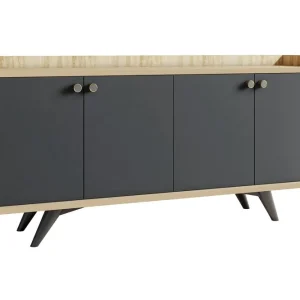 Beställ idag Qeleddun Avlastningsbord 150 cm Antracit/Natur - Möbler