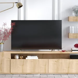 Nyhet Sinox Tv-bänk 180 cm Natur/Vit - Möbler