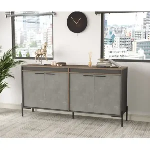 Desgrar Sideboard 46x184 cm Brun/Betonggrå/Antracit - Förvaring Köp online