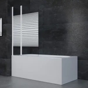 Knutby Duschvägg 100x140 cm Vit - Hus & renovering Fri frakt