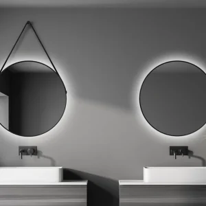 Allejaure Spegel 80 cm Rund Svart - Hus & renovering Endast denna vecka