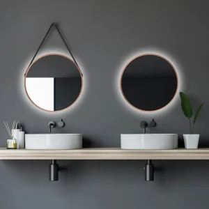 Allejaure Spegel 50 cm Rund Koppar - Hus & renovering Extra rabatt