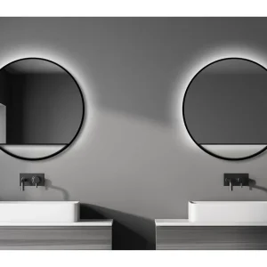 Gottsätter Spegel 80 cm Rund Svart - Hus & renovering Rea