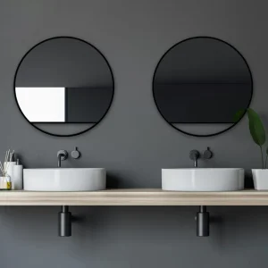 Begränsat antal Gottsätter Spegel 60 cm Rund Svart - Hus & renovering