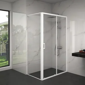 Gullebo Duschvägg 120x200 cm Vit - Hus & renovering risnedsättning