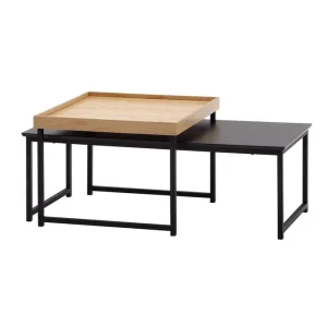 Endast idag Wohnling Wilhem Satsbord 110 cm Fyrkantig Natur - Möbler