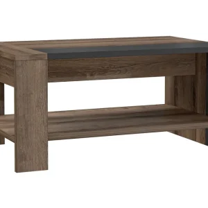 Erbjudandepris Elhovo Soffbord 90 cm Brun/Svart - Möbler