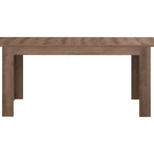 risnedsättning Kulatas Förlängningsbart Matbord 160 cm Brun - Möbler