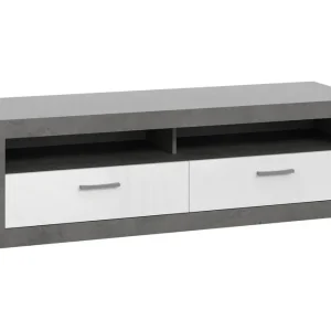 Erbjudande Tolovgrad Tv-bänk 153 cm Grå/Vit - Möbler