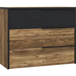 Vergina Byrå 42x100 cm Brun/Svart - Förvaring Billig