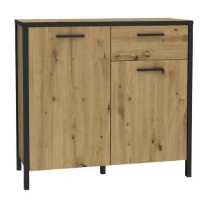 Bästa pris Koufalia Byrå 40x95 cm Brun/Svart - Förvaring