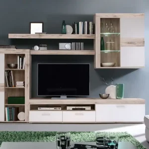 Kundfavorit Dolnis Tv-möbelset 41x300 cm Brun/Vit - Möbler