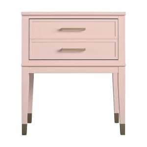 CosmoLiving Westerleigh Sidobord 60 cm Rosa CosmoLiving - Möbler Reapris