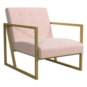 Loft24 Lexington Loungefåtölj Rosa CosmoLiving - Möbler Billig