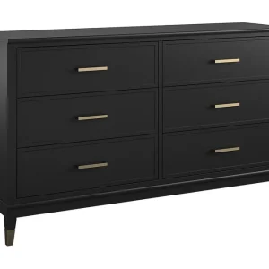 Nyhet CosmoLiving Westerleigh Byrå 144x41 cm Svart/Guld CosmoLiving - Förvaring