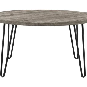 Dorel Home Owen Soffbord 90 cm Ovalt Runt Grå/Svart Dorel Home - Möbler Snabb frakt