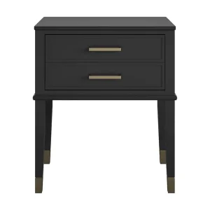 CosmoLiving Westerleigh Sidobord 60 cm Svart/Guld CosmoLiving - Möbler Outlet