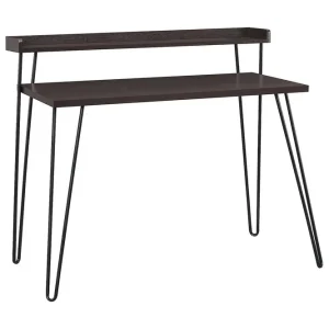 Dorel Home Haven Skrivbord 114 cm med Förvaring Hylla Espresso/Svart Dorel Home - Möbler Fri frakt