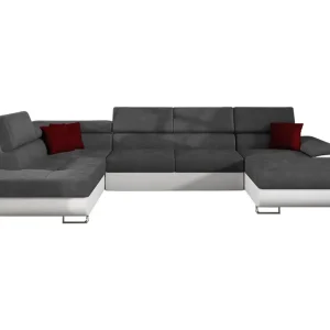 Outlet Reginia Bäddsoffa m. Divan och Schäslong Förvaring 4-sits Grå - Möbler