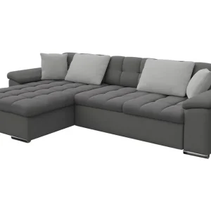 Fri frakt Camior Bäddsoffa m. Divan Förvaring 3-sits 227x129 Grå - Möbler
