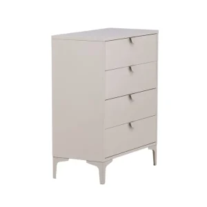 Venture Home Piring Skåpsbyrå med fyra lådor 78x40x117 cm Beige - Förvaring Lågt pris