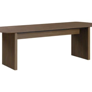 Outlet Bark Richeto Matbord Rökt Ek 240 cm Brun / Ribbad - Möbler