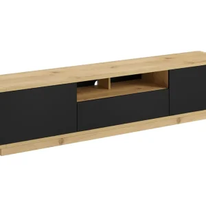 Louetta Tv-bänk 200 cm Brun/Svart - Möbler Kundfavorit