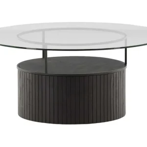 Endast denna vecka Furniture Fashion Bovall Soffbord 90 cm Svart - Möbler