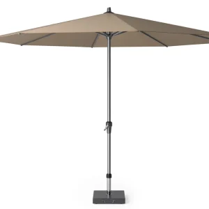 Riva parasoll - Taupe/grå exkl. parasollfot 3,5 m från Platinum Sun & Shade- Bra Möbler Billigare