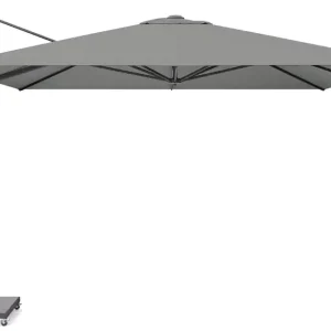 Bästa pris Challenger T1 parasoll - Grå/grå exkl. parasollfot 3,5 x 3,5 m från Platinum Sun & Shade- Bra Möbler