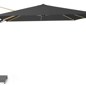 Rabatter Challenger T2 parasoll - Svart/grå exkl. parasollfot 3 x 3 m från Platinum Sun & Shade- Bra Möbler