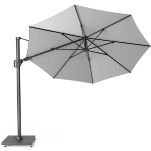 Rabatter Challenger T2 parasoll - Grå/grå exkl. parasollfot 3,5 m från Platinum Sun & Shade- Bra Möbler