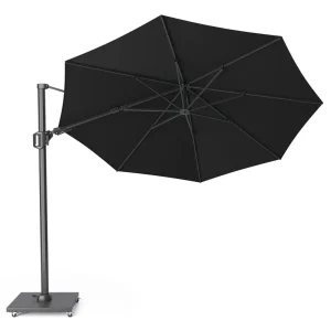 Fri frakt Challenger T2 parasoll - Svart/grå exkl. parasollfot 3,5 m från Platinum Sun & Shade- Bra Möbler