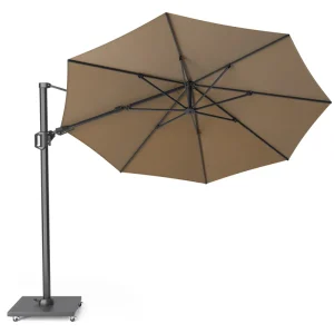 Challenger T2 parasoll - Taupe/grå exkl. parasollfot 3,5 m från Platinum Sun & Shade- Bra Möbler Utförsäljning