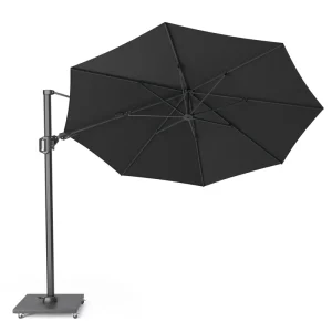 Challenger T2 parasoll - Svart/grå exkl. parasollfot 3,5 m från Platinum Sun & Shade- Bra Möbler Expressleverans
