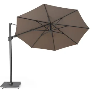 Challenger T2 parasoll - Beige/grå exkl. parasollfot 3,5 m från Platinum Sun & Shade- Bra Möbler Begränsad tid