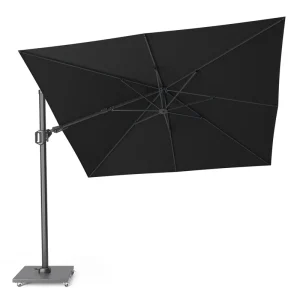 Lägg i varukorgen Challenger T2 parasoll - Svart/grå exkl. parasollfot 3 x 3 m från Platinum Sun & Shade- Bra Möbler