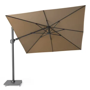 Challenger T2 parasoll - Taupe/grå exkl. parasollfot 3 x 3 m från Platinum Sun & Shade- Bra Möbler Kampanj